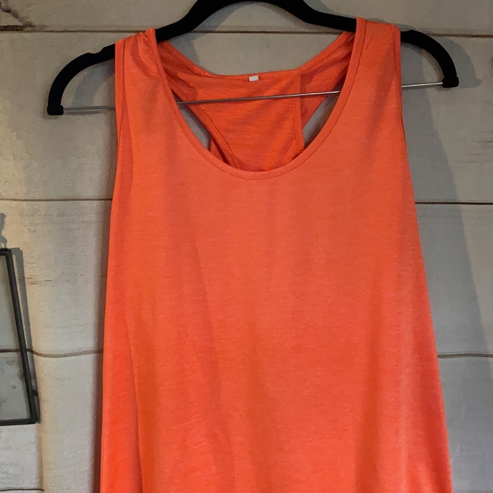 No Brand; Neon Orange; Tank Top; L
